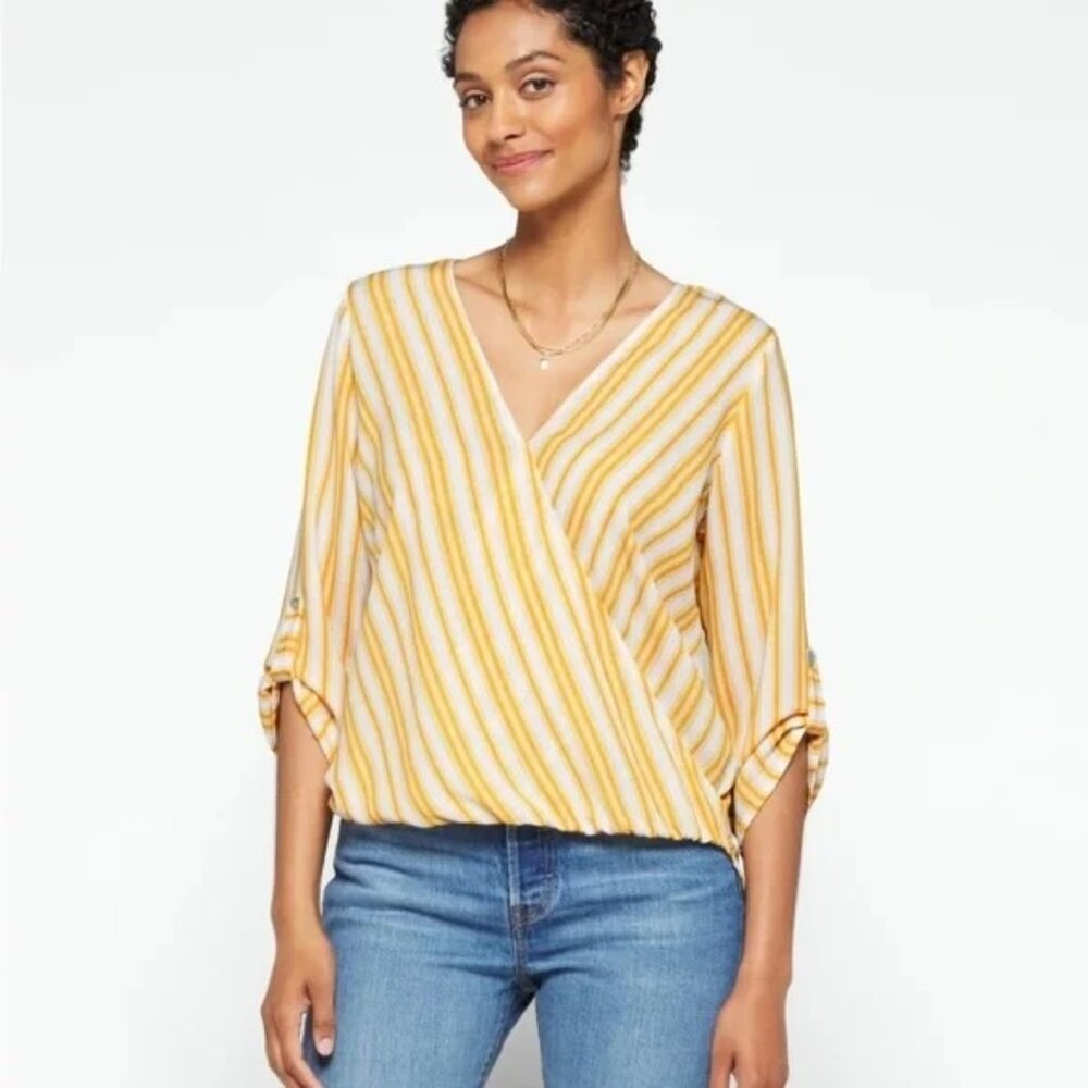 West K Yellow Allan Surplice Rolltah HIgh Low Top